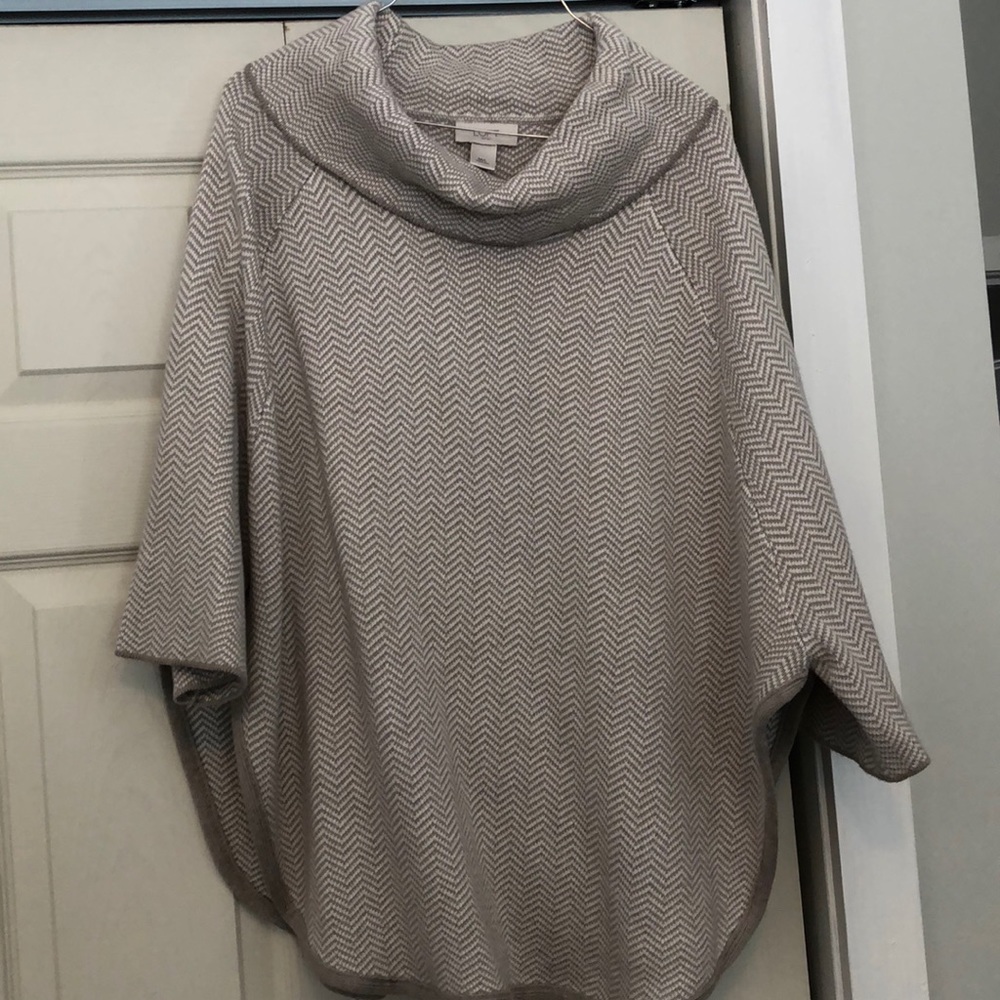 LOFT poncho sweater M/L